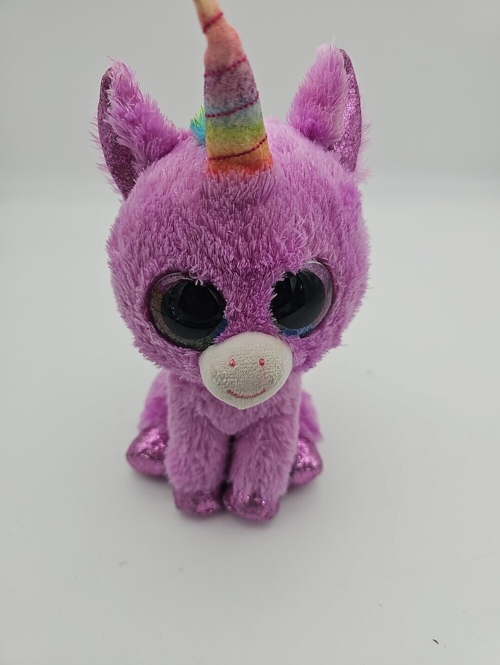 Ty Beanie Boos - ROSETTE the Purple Unicorn (6 Inch) Stuffed Plush Animal
